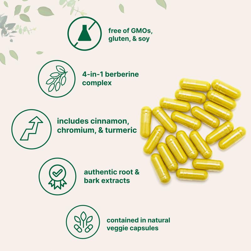 Berberine with Ceylon Cinnamon, Chromium, & Turmeric