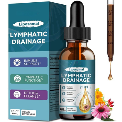 Liposomal Lymphatic Drainage Drops - 11 In 1 Organic Supplement