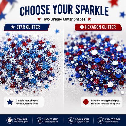 4th of July Glitter Stick