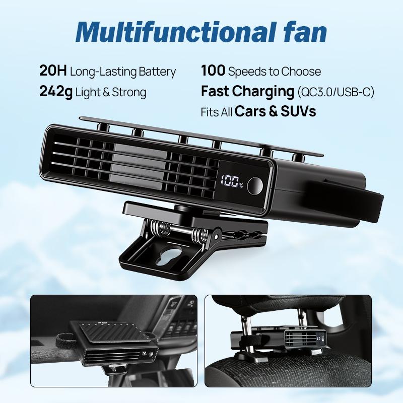 Airflow Adjustable Car Fan